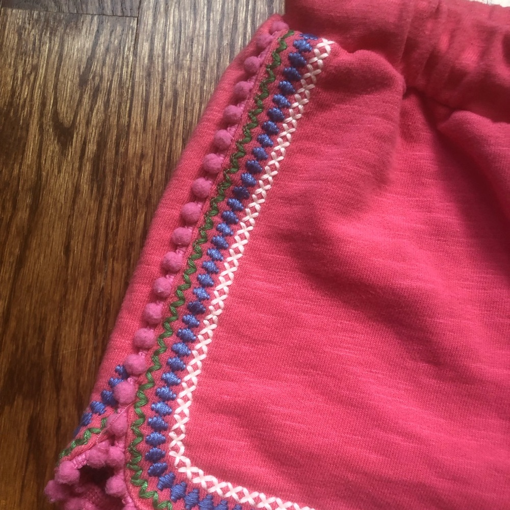 Mini Boden Pom Pom Trim Shorts 6 - Picture 5 of 7
